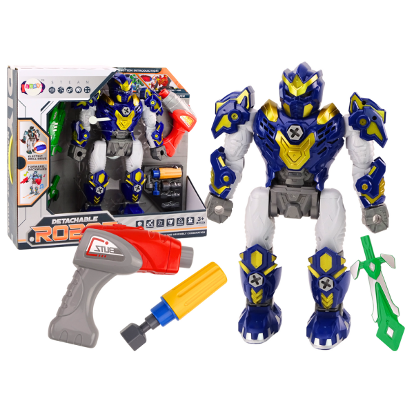 Robot Do Skręcania Broń Wiertarka Śrubokręt Światła Dźwięk Granatowy