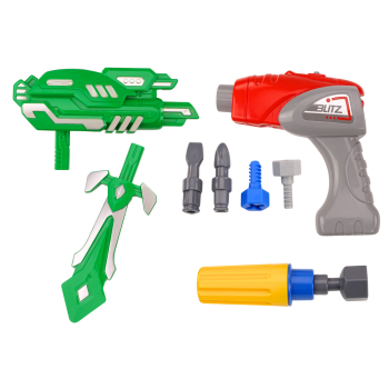 Robot Do Skręcania Broń Wiertarka Śrubokręt Światła Dźwięk Granatowy