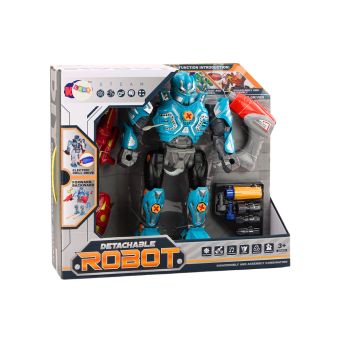 Robot Do Skręcania Broń Wiertarka Śrubokręt Światła Dźwięk Turkusowy