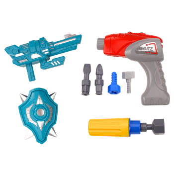 Robot Do Skręcania Broń Wiertarka Śrubokręt Światła Dźwięk Czerwony