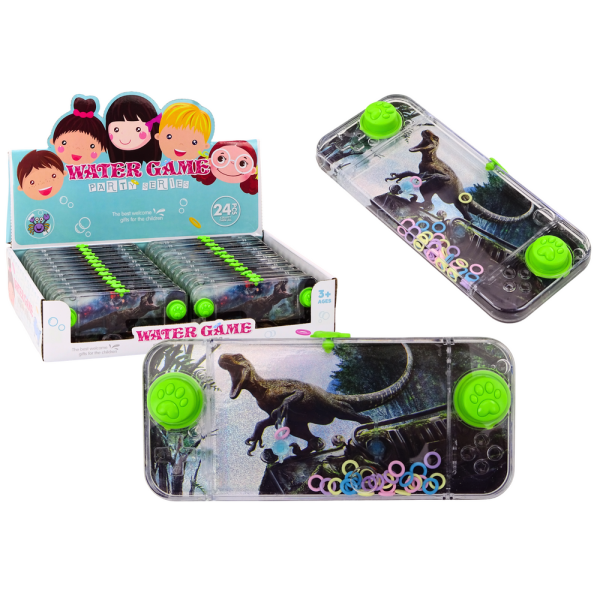 Gra Wodna Zręcznościowa Dinozaur Welociraptor Konsola Pad Zielony