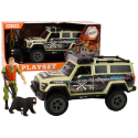 Terenowy Samochód Myśliwski Myśliwy Niedźwiedź Światła Dźwięki Beżowy