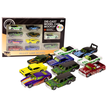 Zestaw Resoraków Autka 1:64 Metalowe 10 Sztuk