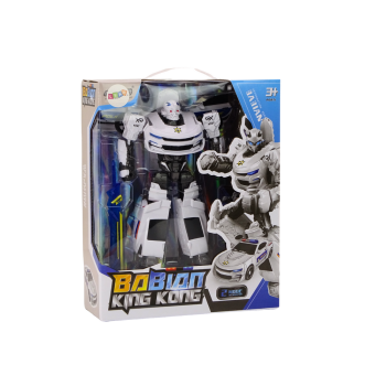 Auto-Robot 2w1 Transformacja Samochód Policyjny Biały