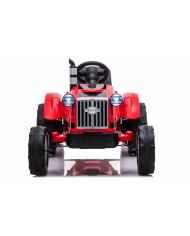 Traktor na Akumulator z Przyczepą CH9959 Światła LED Pilot Radio Czerwony