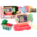 Kasa Fiskalna Nauka Liczenia Monety Koszyk Światła Dźwięki Różowa