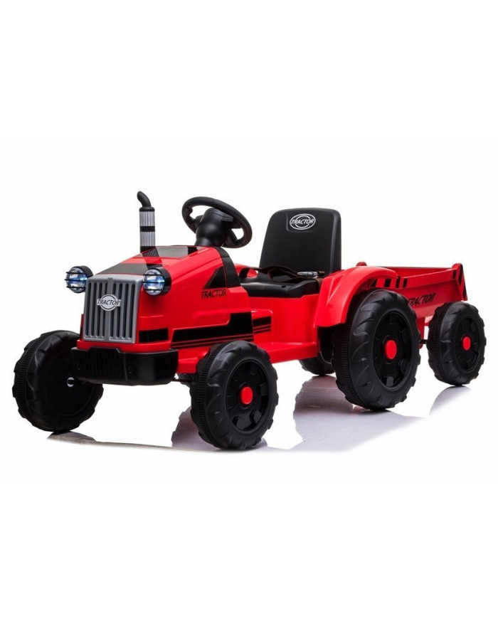 Traktor na Akumulator z Przyczepą CH9959 Światła LED Pilot Radio Czerwony