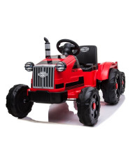 Traktor na Akumulator z Przyczepą CH9959 Światła LED Pilot Radio Czerwony