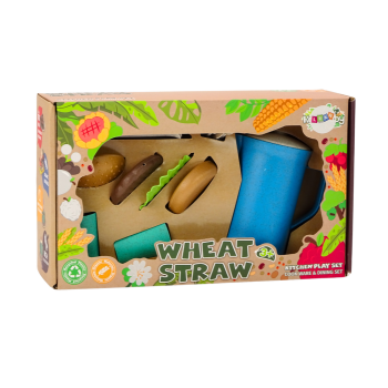 Zestaw Naczyń Talerzyki Kubeczki Dzbanek Hamburger Sztućce 11 El