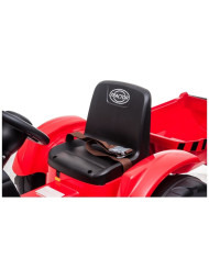 Traktor na Akumulator z Przyczepą CH9959 Światła LED Pilot Radio Czerwony