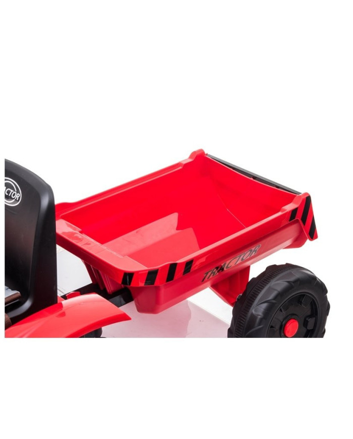 Traktor na Akumulator z Przyczepą CH9959 Światła LED Pilot Radio Czerwony