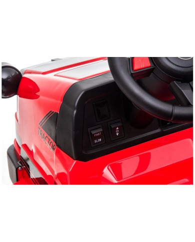 Traktor na Akumulator z Przyczepą CH9959 Światła LED Pilot Radio Czerwony