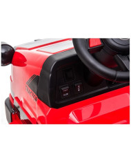 Traktor na Akumulator z Przyczepą CH9959 Światła LED Pilot Radio Czerwony
