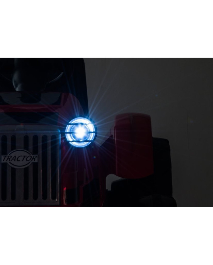 Traktor na Akumulator z Przyczepą CH9959 Światła LED Pilot Radio Czerwony