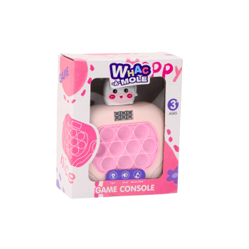 Gra Pop-It Wac A Mole Jednorożec Światła Dźwięki Różowa