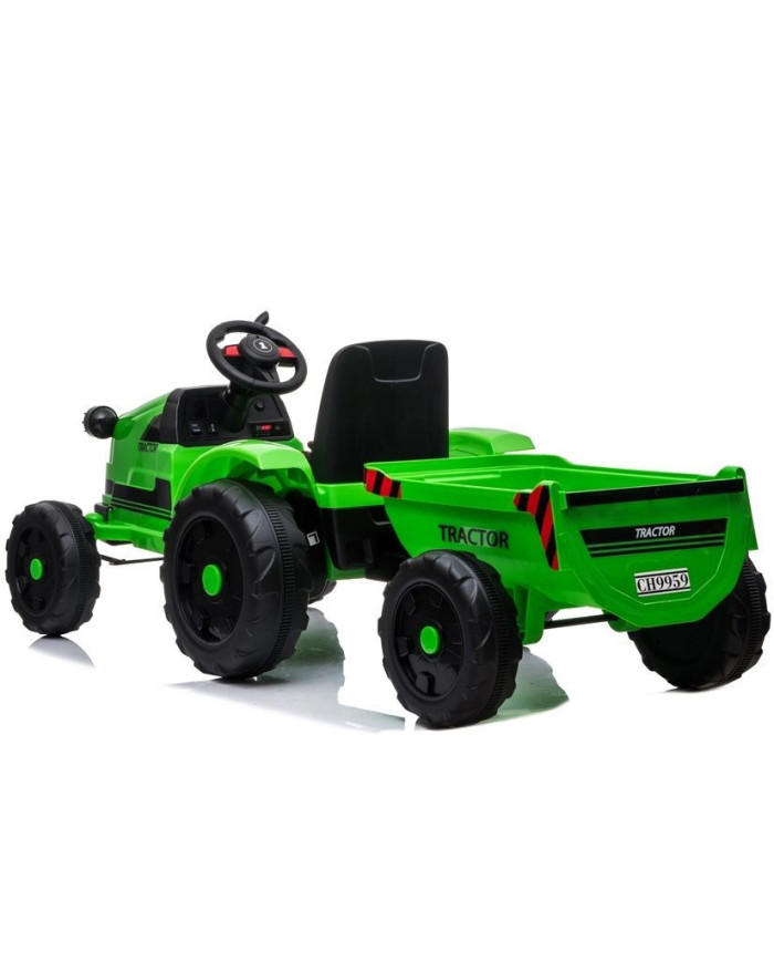 Traktor na Akumulator z Przyczepą CH9959 Zielony