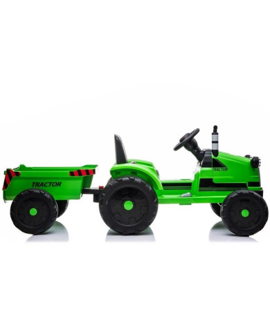 Traktor na Akumulator z Przyczepą CH9959 Zielony