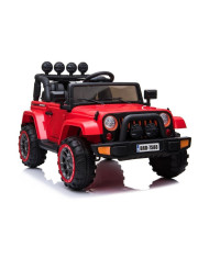 Auto Na Akumulator Jeep BRD-7588 Światła LED MP3 Pilot Czerwony 4x4
