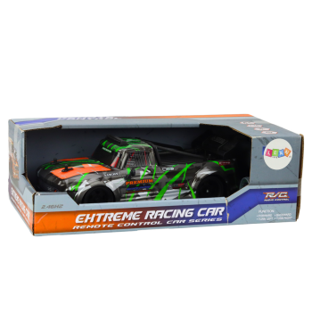 Autko Zdalnie Sterowane RC 1:16 Gumowe Koła Drift Siwo-Zielone