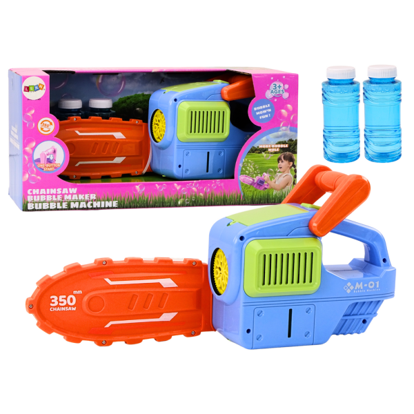 Maszynka Do Baniek Mydlanych Piła Łańcuchowa Niebieska