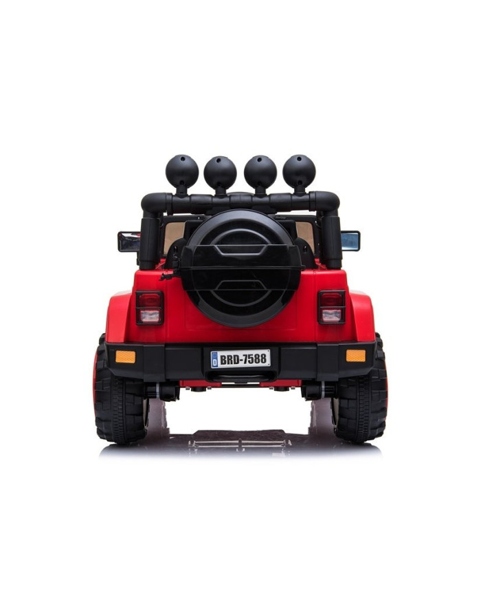 Auto Na Akumulator Jeep BRD-7588 Światła LED MP3 Pilot Czerwony 4x4