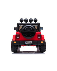 Auto Na Akumulator Jeep BRD-7588 Światła LED MP3 Pilot Czerwony 4x4