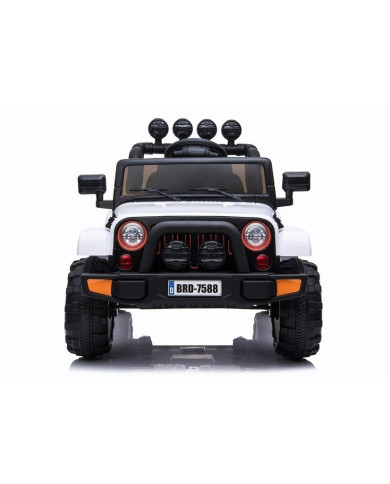 Auto Na Akumulator Jeep BRD-7588 Światła LED MP3 Pilot Biały 4x4