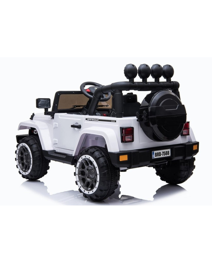 Auto Na Akumulator Jeep BRD-7588 Światła LED MP3 Pilot Biały 4x4