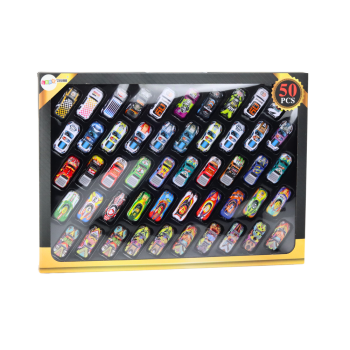 Zestaw Resoraków Autka Samochody Z Napędem Kolorowe 50 Sztuk