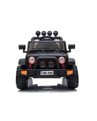Auto Na Akumulator Jeep BRD-7588 Światła LED MP3 Pilot Czarny 4x4