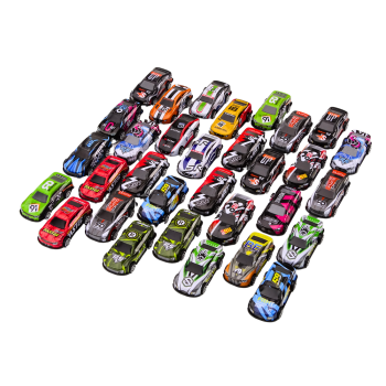 Zestaw Resoraków Autka Samochody Z Napędem Kolorowe 32 Sztuki