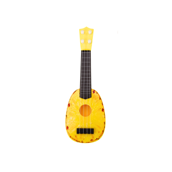 Ukulele Dla Dzieci Mini Gitara 4 Struny Motyw Ananasa Gitarka Żółta 15″