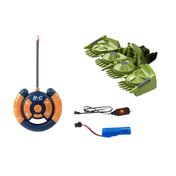 Kombajn Maszyna Rolnicza Zbożowa RC Zdalnie Sterowana Przyczepa Zielona