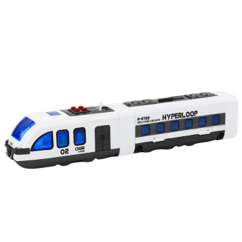 Pociąg Pasażerski Tory Do Skręcania Majsterkowania DIY Dźwięki Światła