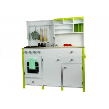 Drewniana Kuchnia Dla Dzieci Zielono Biała