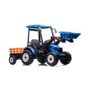 Traktor Na Akumulator Z Przyczepą Hercules Niebieski 24V