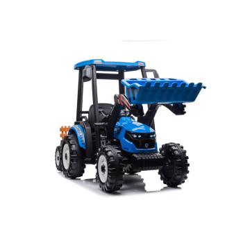 Traktor Na Akumulator Z Przyczepą Hercules Niebieski 24V