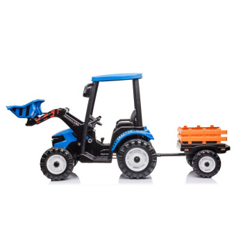 Traktor Na Akumulator Z Przyczepą Hercules Niebieski 24V