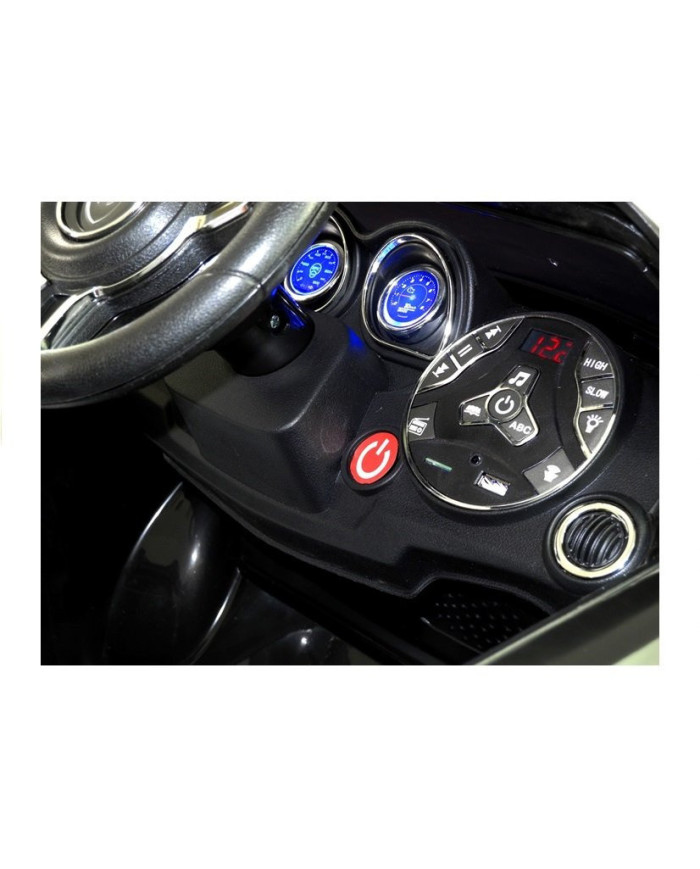 Auto Pojazd Na Akumulator HL1538 Pilot Światła LED MP3 Czarne