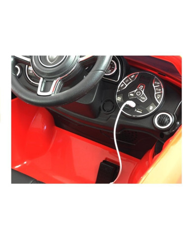 Auto Pojazd Na Akumulator HL1538 Pilot Światła LED MP3 Czerwone