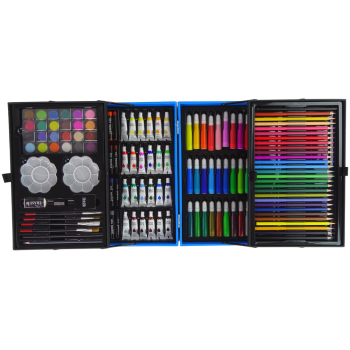 Duży Zestaw Artystyczny w Walizce 145 Elementów Jednorożec