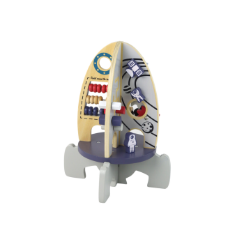 Drewniana Rakieta Edukacyjna Koraliki Koła Zębate