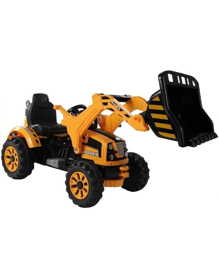 Traktor na akumulator z Łyżką Koparka Pomarańczowy