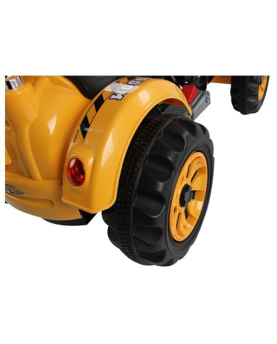 Traktor na akumulator z Łyżką Koparka Pomarańczowy