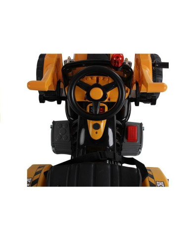 Traktor na akumulator z Łyżką Koparka Pomarańczowy