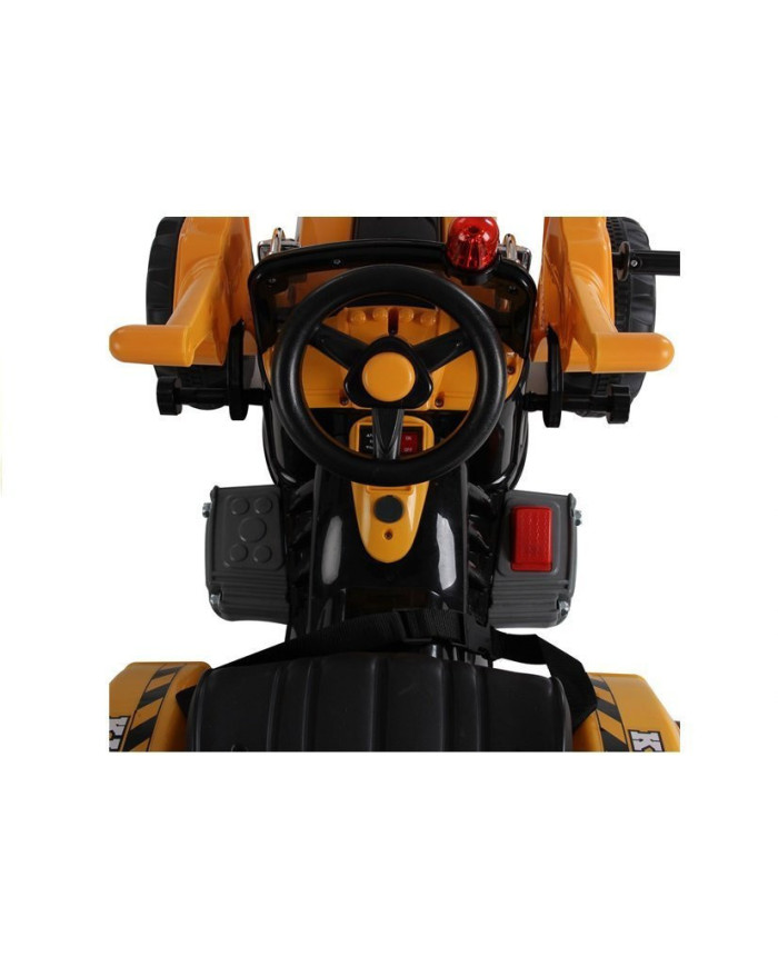 Traktor na akumulator z Łyżką Koparka Pomarańczowy