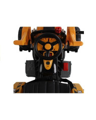 Traktor na akumulator z Łyżką Koparka Pomarańczowy