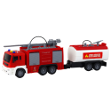 Straż Pożarna Z Naczepą Wóż Strażacki 1:16 Dźwięki Światła
