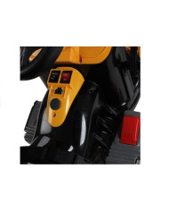 Traktor na akumulator z Łyżką Koparka Pomarańczowy