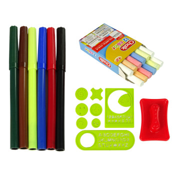 Tablica Składana w Walizkę Dwustronna 2w1 Na Kredę